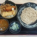 ゆで太郎 - ミニのり弁セット ¥520＊冷そば＊カレールー(クーポン)