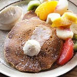 ダコタ ラスティック テーブル - フレッシュフルーツパンケーキ