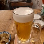 高橋と餃子 - ビール久々に飲んだ。