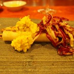 クレメンティア - ホワイトアスパラガスのインパデッラ　玉子のソースとトレヴィス　黒トリュフ.jpg