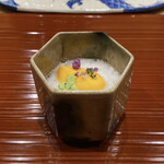 鮨旬美西川 - 岩もずく 山芋と黄身酢