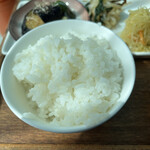 Echigo Matsudai Satooyama Shokudou - ご飯は白米or玄米選べます。これは「白米」