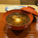 鮨旬美西川 - 玉子の味噌汁