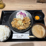 しょうが焼きBaKa - ニンニクパンチ‼︎定食、ブタ盛 1350円