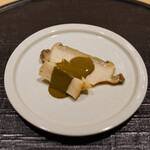 新ばし 星野 - 唐津のあわび肝ソース