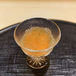 新ばし 星野 - 羅臼の馬糞雲丹にきじはた出汁のじゅれ