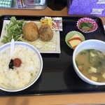 Kura - 椎茸の肉詰め定食