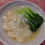 Shimon Shurou - ( ☆∀☆)抜群に 美味しかった香港式海老入りワンタン麺