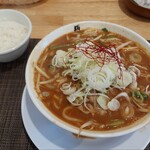 麺や 壱 - 地雷麺サービスライス800円