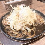 洋食亭ブラームス - 鉄板しょうが焼き ライス付1265円税込