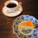 天川茶寮 柿千 - （伍の膳）デザート・飲物（コーヒー又はウーロン茶）