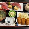 魚まさ - 料理写真:寿司とカキフライ！
