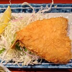 まるさ水産 - マルサ日替り定食のアジフライ