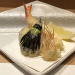 難波 鮨 よこ田 - 天麩羅