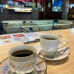 いけす和楽 ゑびす鯛 - 食後のコーヒーはセルフサービスです