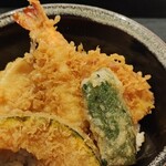 松乃寿し - 〆に天丼。