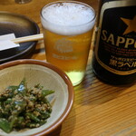 Yamatoshusaishumbou - 瓶ビールでスタート