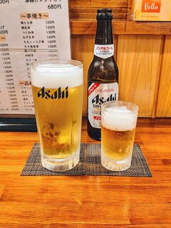 Gyouza Kushidokoro Denden - ビール