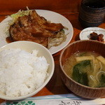 まま屋 - 豚バラのしょうが焼定食　\500