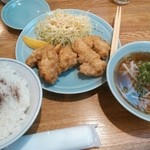 天外 - とりから定食(ミニラーメン)￥870