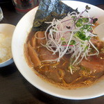 麺屋 ふくじゅ - 魚介醤油らーめんとサービスの小ライス