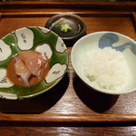 和や　てらさわ - 食事は鯛茶。