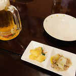 Okinawa Ryouri Watta-Ya - オリオンビールとお通し