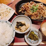 Hanamammajaga - ラム鉄板焼き定食