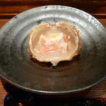 毛蟹の葛餡がけ。