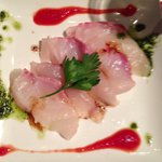 バル デリコ - マダイのカルパッチョ　280円