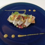 Private Dining Brise Verte - シマアジとマリネ マスタードと甘美なムースで