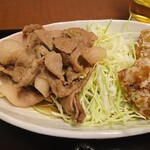 野方食堂 - 生姜焼きと唐揚げ