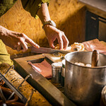 力丸 法善寺横丁 炉ばた焼 水かけ茶屋 - 