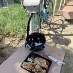 弁当惣菜 S21 - 料理写真:自転車での運搬中に中身がひっくりかえってしまいました。。。