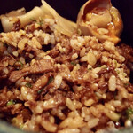 カドヤ食堂 - 刻んだ黒豚煮豚とご飯を混ぜた黒豚めし（2022年9月）