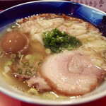 カドヤ食堂 総本店 - 塩ワンタン麺　豪華だが清楚な丼面（2022年9月）