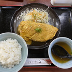 Ramen Son Gokuu - 2022/09/27
                        Aランチ カニ玉 640円
                        小ライス スープ付