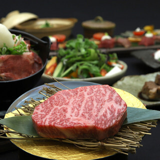 Japanese Japanese-style meal and teppanyaki dishes at Omi beef specialty store