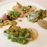 レストラン テズ - ホウボウのロースト 春キャベツのソース