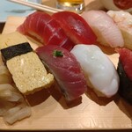 Sushi Masa - ランチにぎり（左）アップ！
