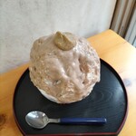 セボン丸三 - 栗かき氷(エスプーマなし、栗きんとん特別版)