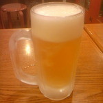 七輪庵 - 凍ったジョッキで生ビール