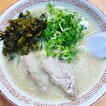 長浜ナンバーワン - 高菜らーめん（バリカタ）