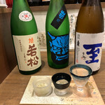 Izakaya Yokoshin - 日本酒飲み比べ