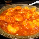 ロン ファン - 2013年4月　海老のチリソース　900円→500円（2人前）
      