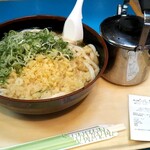 牧のうどん - 素うどん大とヤカンスープ400円