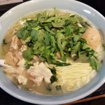 塩そば専門店 桑ばら - 鶏と春菊の煮込みそば