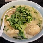 塩そば専門店 桑ばら - 鶏と春菊の煮込みそば