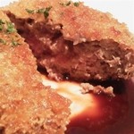 トラットリア・オゼール - メンチカツの断面