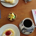 つきさむ - ランチセットのデザート・ロールケーキ